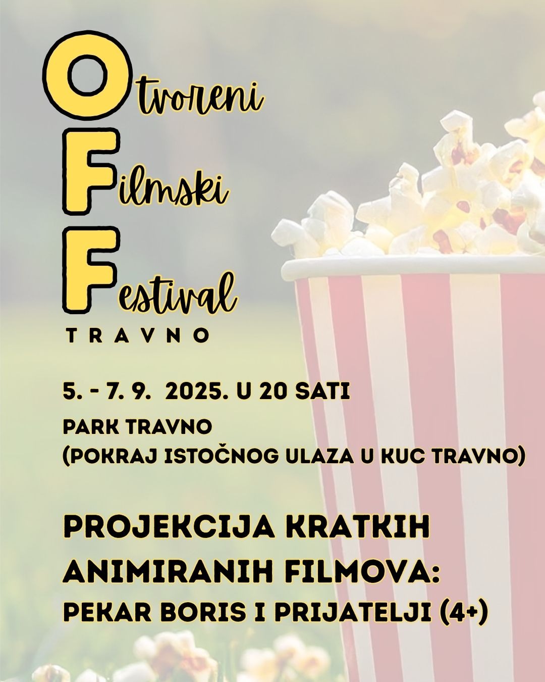 Filmsko slavlje pod zvijezdama: OFF – Otvoreni filmski festival vraća se u Travno