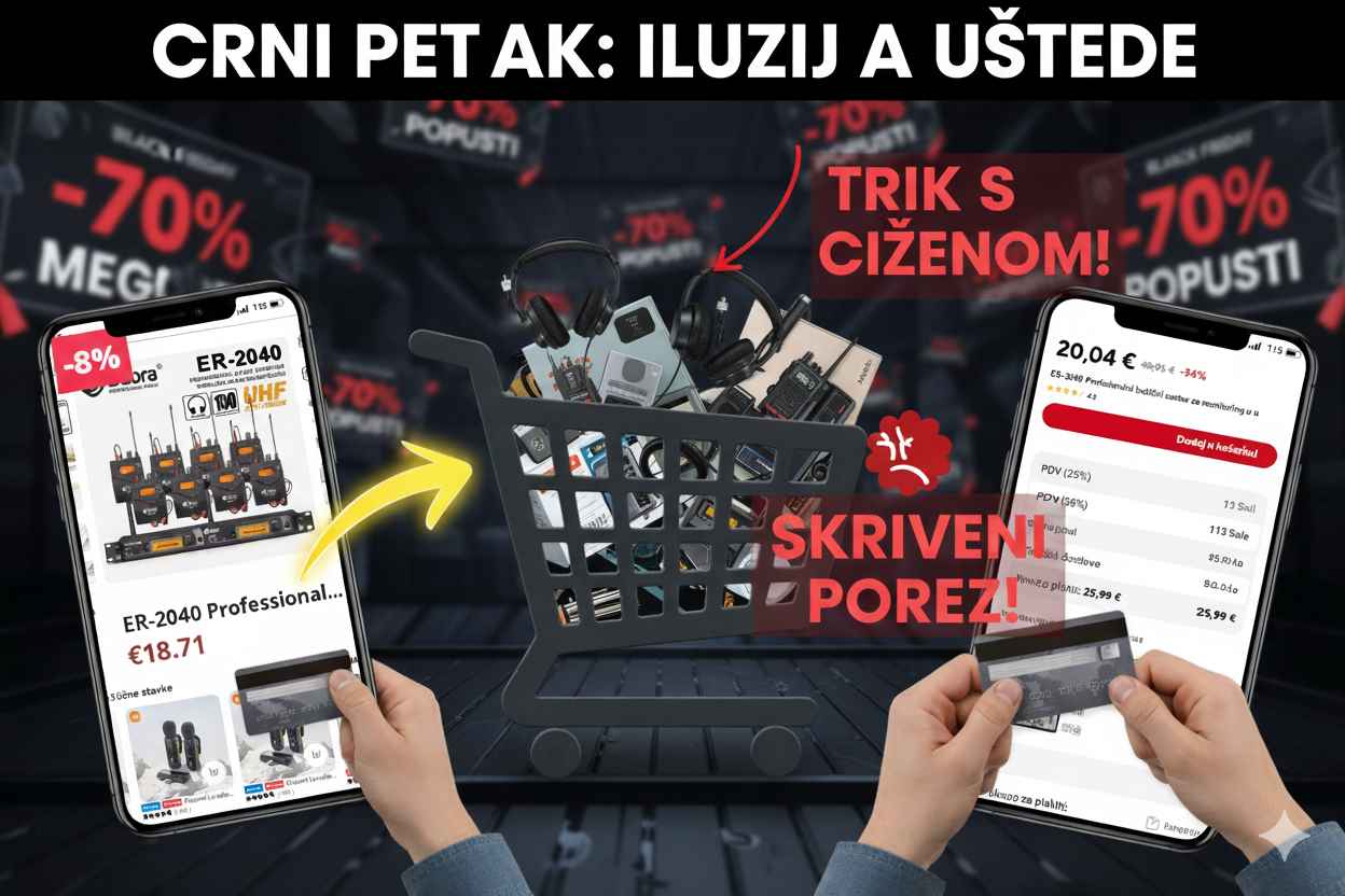 Lov na popuste ili lov na kupce? Zašto cijena za Crni petak skoro nikad nije ona koju prvo vidite