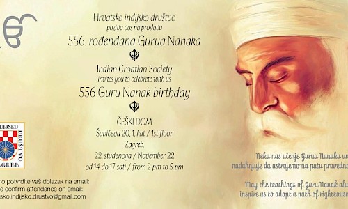 Indijsko-hrvatsko društvo obilježava 556. rođendan Gurua Nanaka u Zagrebu