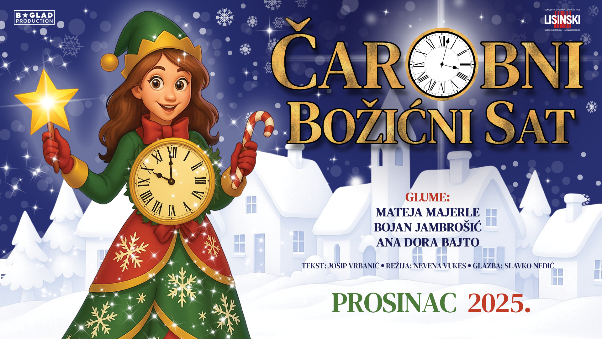 Blagdanska senzacija u Lisinskom: "Čarobni božićni sat" rasprodao dvorane, zbog velikog interesa otvoreni novi termini!