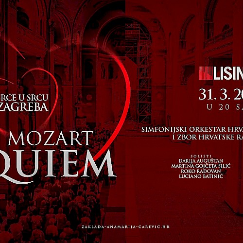 Mozartov Requiem u Lisinskom za Anamariju i srce Zagreba