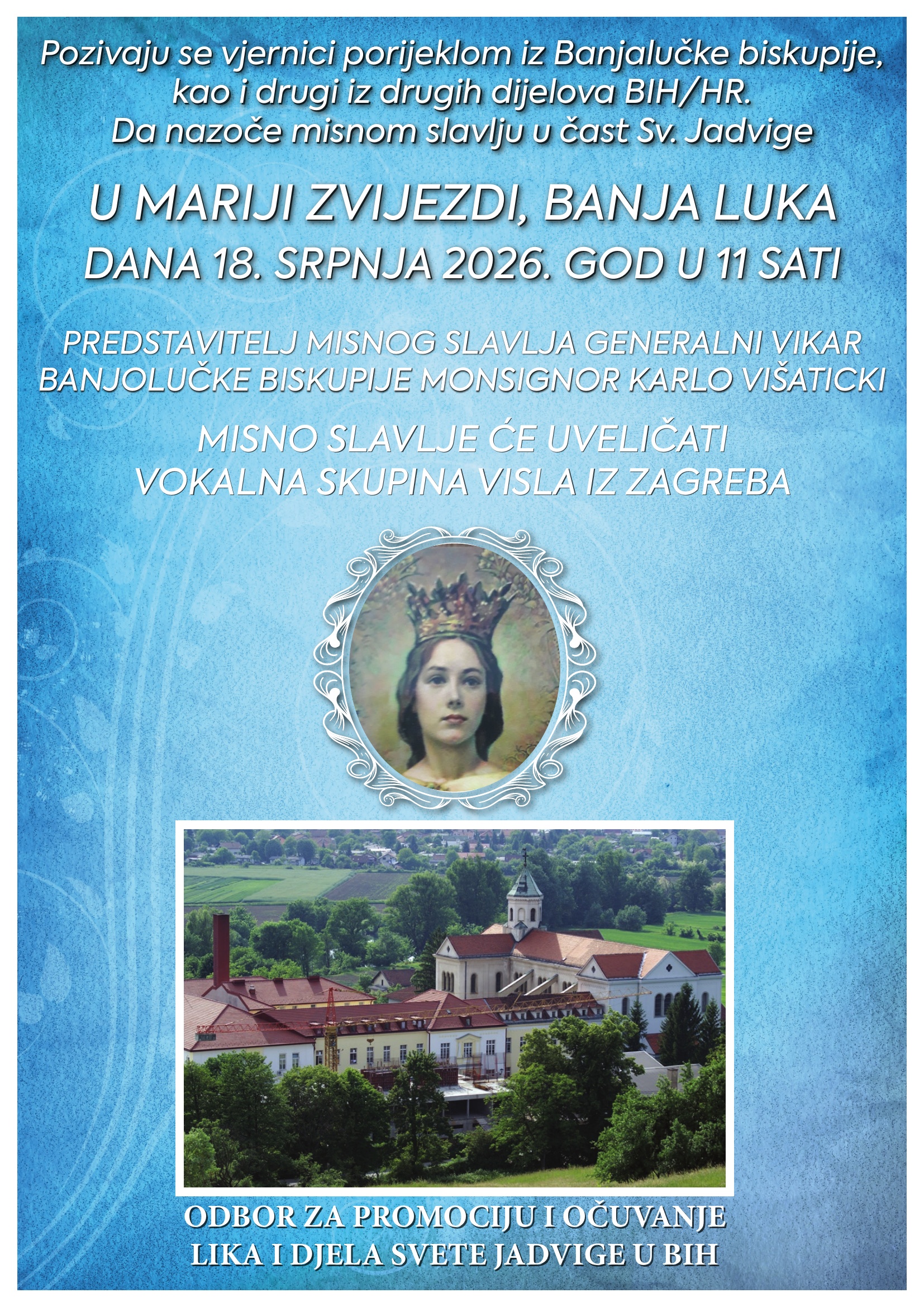 Misno slavlje u čast Svete Jadvige 18. srpnja u Banjoj Luci