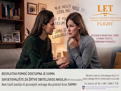 Nasilje nije "samo": Udruga LET pokrenula kampanju o prepoznavanju nasilja u obitelji
