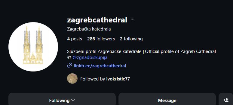 Zagrebačka katedrala krenula na Instagram